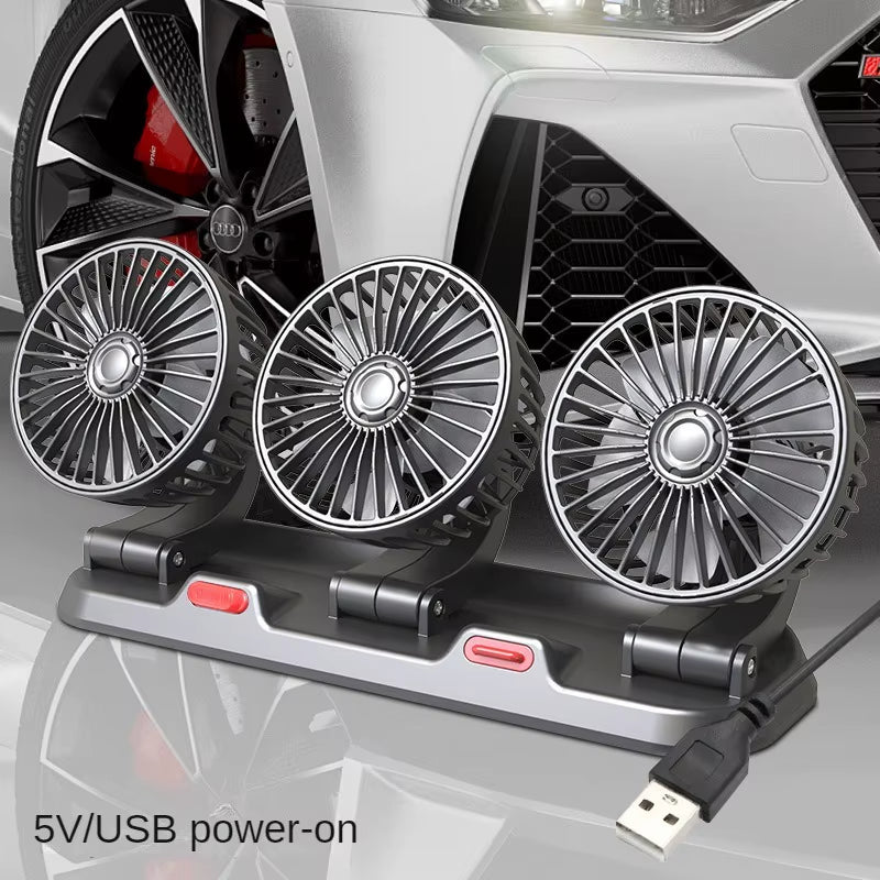 Car Fan Single Head Fan 360° Adjustable Cooling Fan Car Electrical Appliances with Cigarette Lighter Plug for Car Truck SUV RV