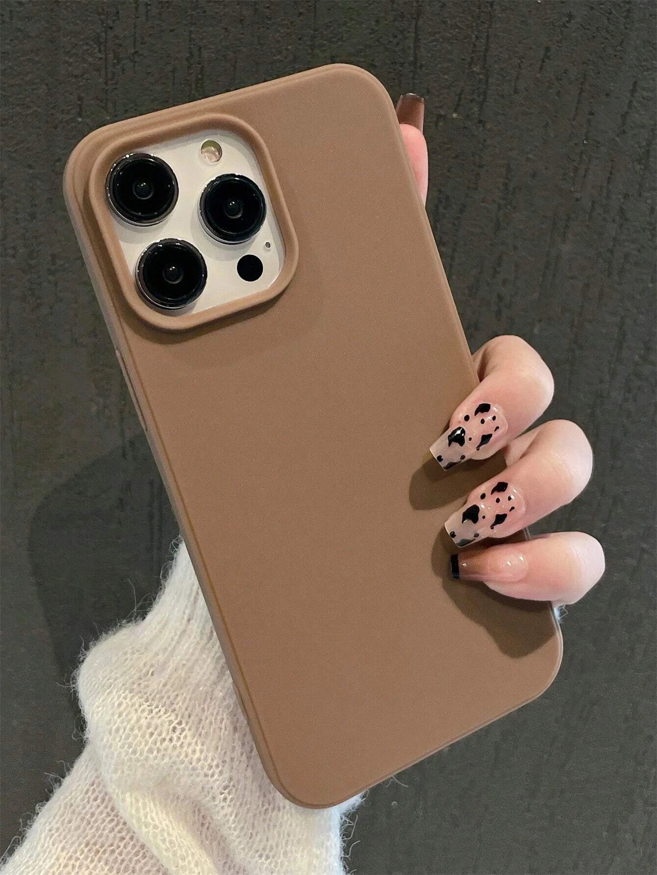 Apple Iphone 16 Iphone Simplistic Solid Color Matte Anti-Fall Mobile Phone Case