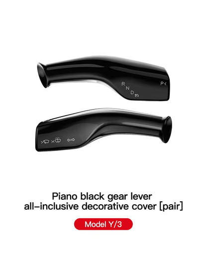 For Tesla Model 3 Model Y Full Package Trim Cover of Carbon Fiber Matte Finish on Wiper Lever for Tesla 2022/2023 Accessorie