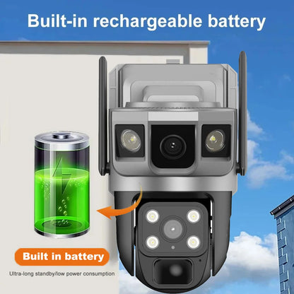 CCTV Camera Wifi Solar Cameras 12MP HD Night Vision Outdoor 360 Baby Monitor IP Wireless 4G LTE Security Surveillance Camera