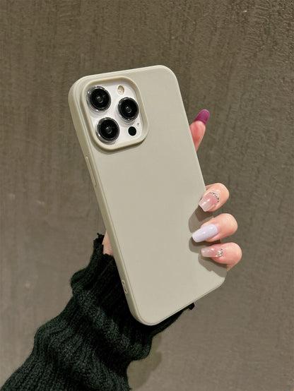 Apple Iphone 16 Iphone Simplistic Solid Color Matte Anti-Fall Mobile Phone Case