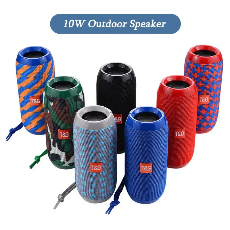 TG117 Portable Bluetooth Speaker Outdoor Wireless Woofer Free Call /FM/TF Card/Usb Flash Drive Connect Mobile Phone/Tablet