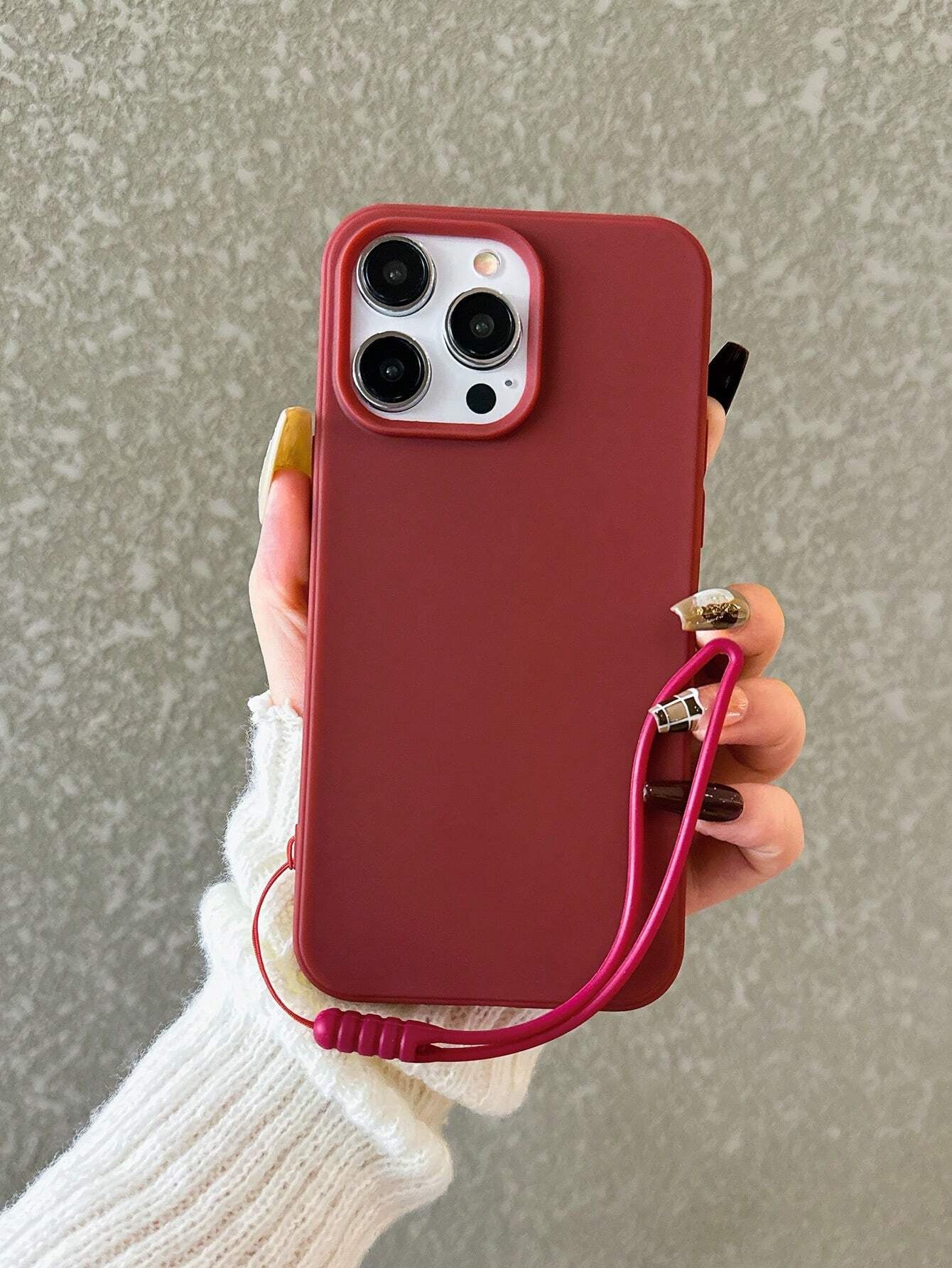 Apple Iphone 16 Iphone Simplistic Solid Color Matte Anti-Fall Mobile Phone Case