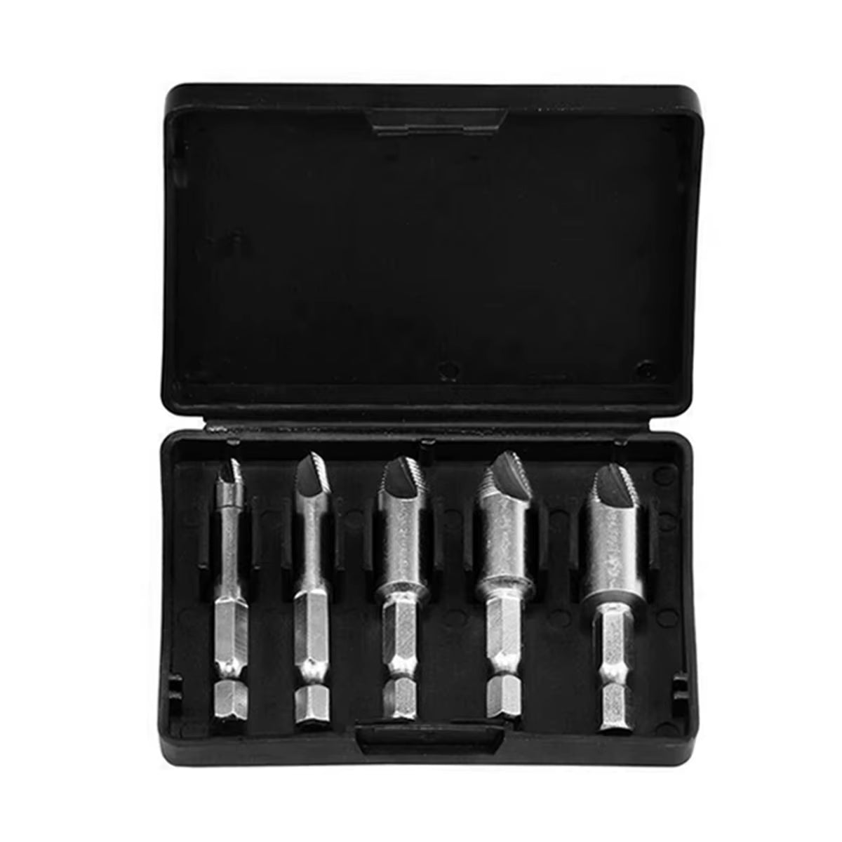 5Pcs Damaged Screw Extractor Drill Bit High Speed Steel Double Easily Take Out Side Drill Out Broken Screw Remover Bolt