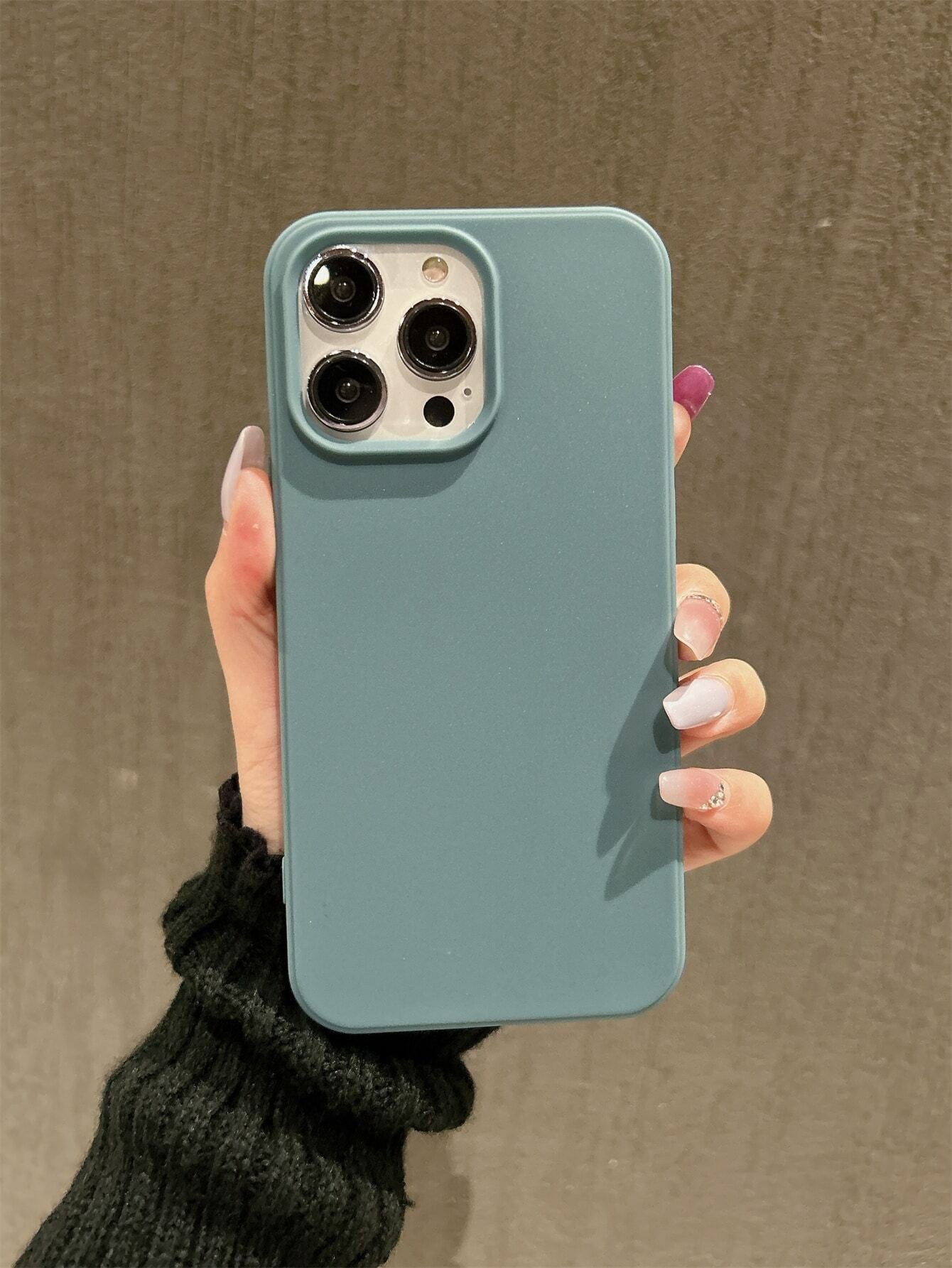 Apple Iphone 16 Iphone Simplistic Solid Color Matte Anti-Fall Mobile Phone Case