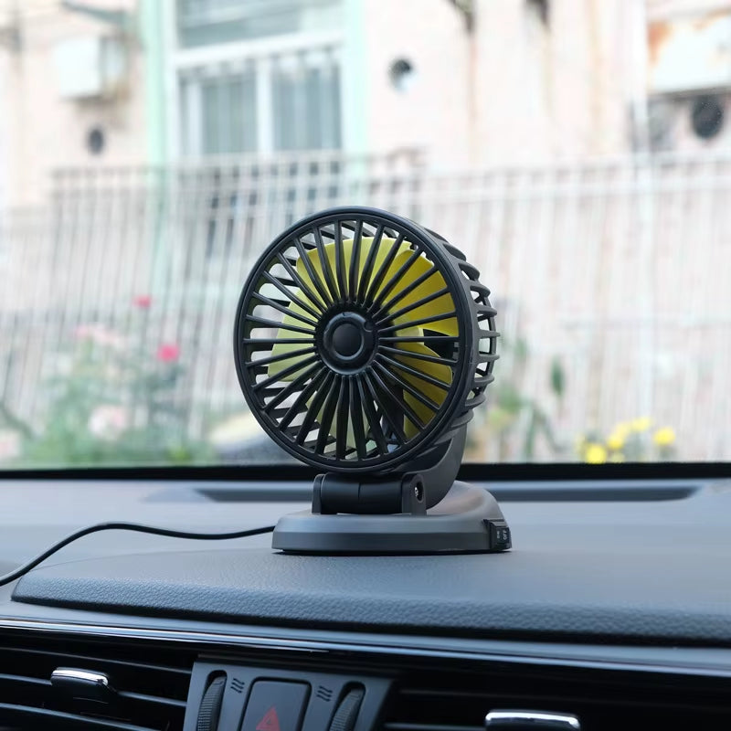 Car Fan Single Head Fan 360° Adjustable Cooling Fan Car Electrical Appliances with Cigarette Lighter Plug for Car Truck SUV RV