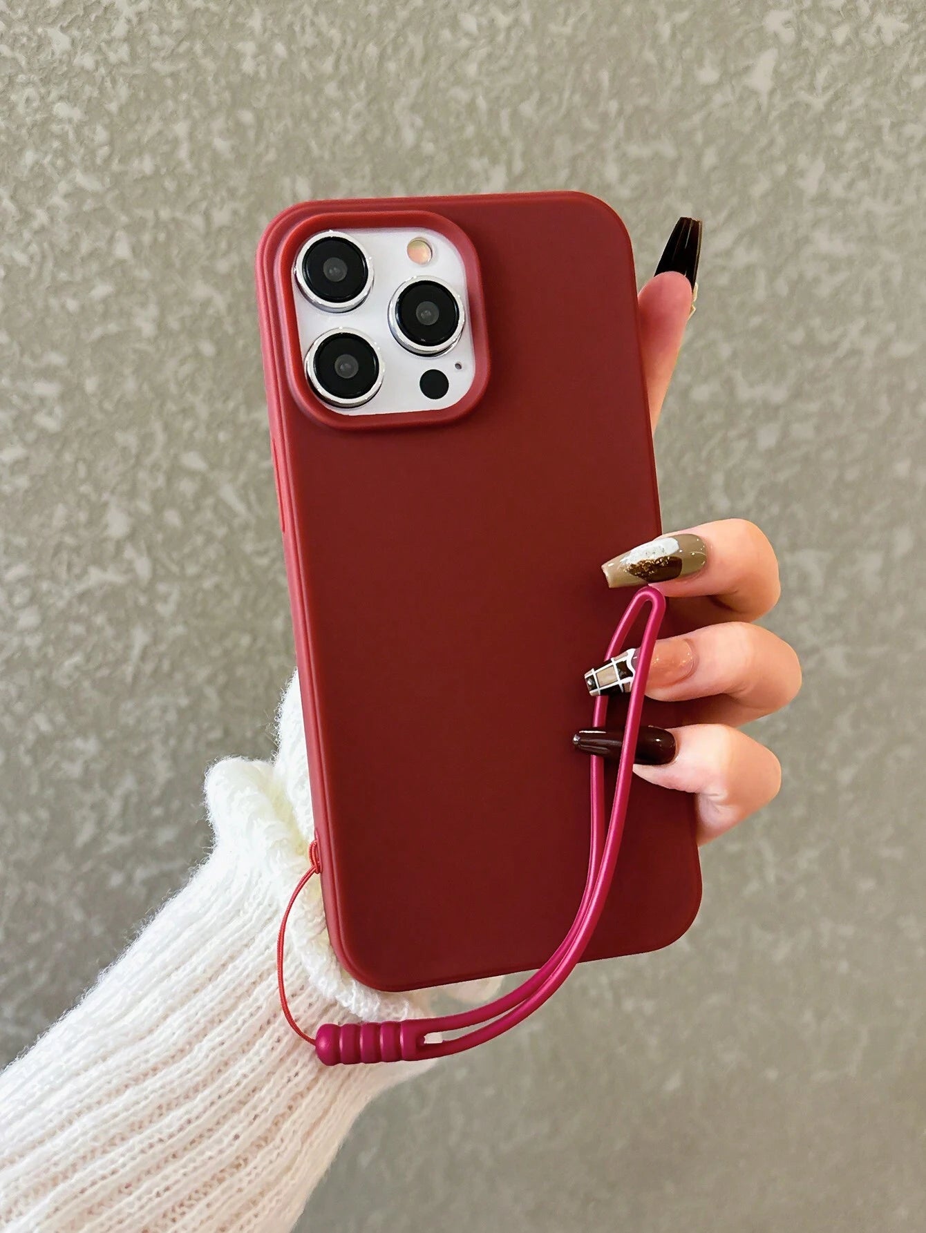 Apple Iphone 16 Iphone Simplistic Solid Color Matte Anti-Fall Mobile Phone Case