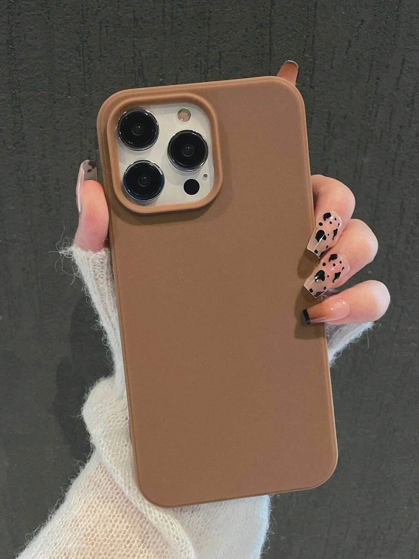 Apple Iphone 16 Iphone Simplistic Solid Color Matte Anti-Fall Mobile Phone Case