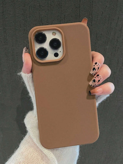 Apple Iphone 16 Iphone Simplistic Solid Color Matte Anti-Fall Mobile Phone Case