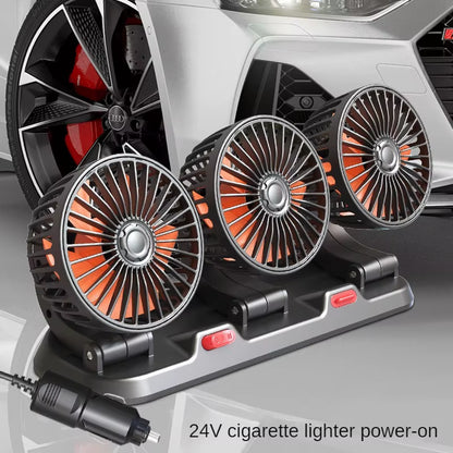 Car Fan Single Head Fan 360° Adjustable Cooling Fan Car Electrical Appliances with Cigarette Lighter Plug for Car Truck SUV RV