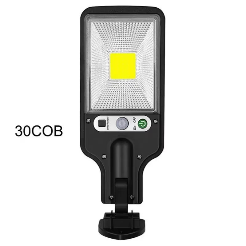 Solar Outdoor Led Courtyard Wall Lamp with 3 Mode Waterproof Motion Sensor Security Lighting Street Lights for Garden Patio Path
