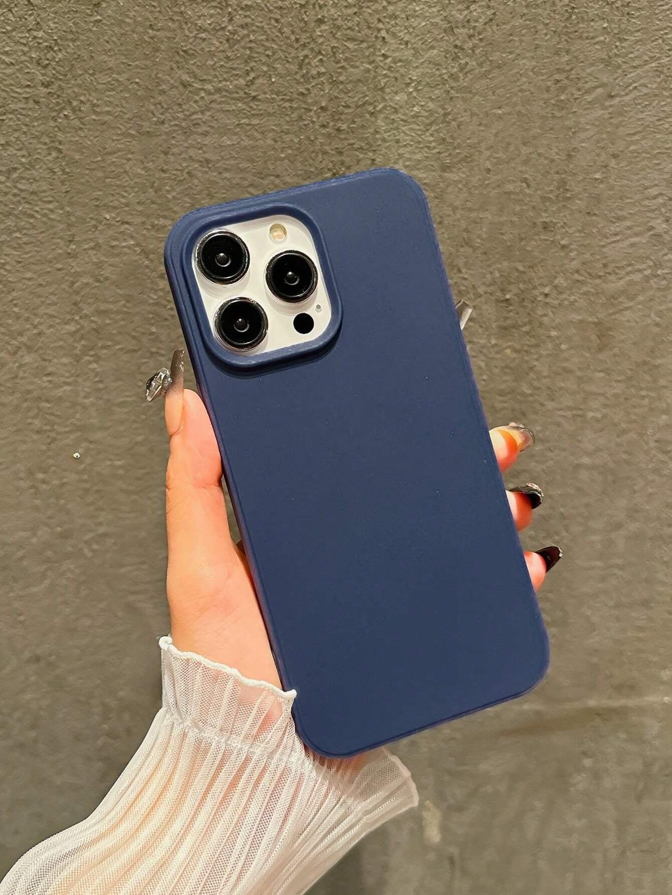 Apple Iphone 16 Iphone Simplistic Solid Color Matte Anti-Fall Mobile Phone Case