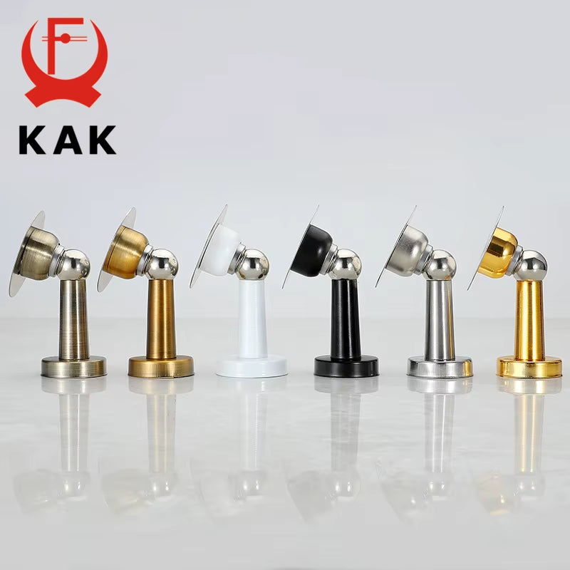 Stainless Steel Magnetic Doorstop Non-Punch Wind-Proof Door Stopper Wall Mounted Floor Mounted Door Holder Door Hardware
