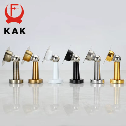 Stainless Steel Magnetic Doorstop Non-Punch Wind-Proof Door Stopper Wall Mounted Floor Mounted Door Holder Door Hardware