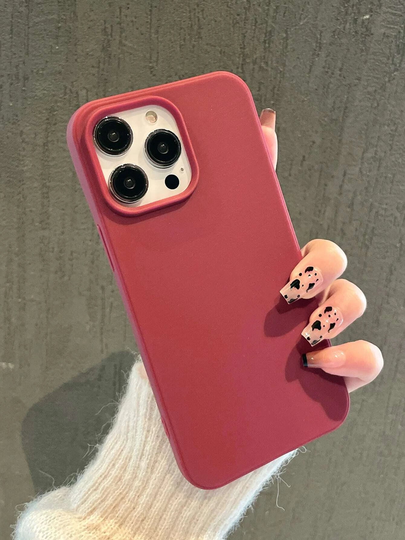 Apple Iphone 16 Iphone Simplistic Solid Color Matte Anti-Fall Mobile Phone Case