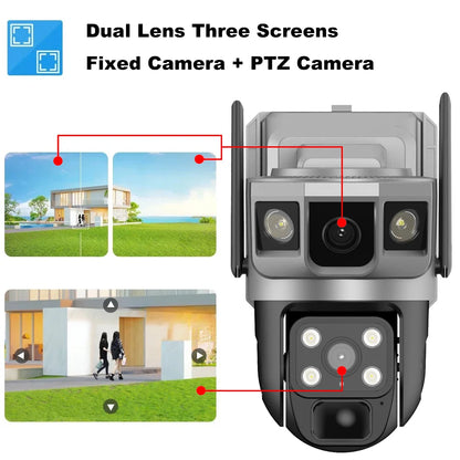 CCTV Camera Wifi Solar Cameras 12MP HD Night Vision Outdoor 360 Baby Monitor IP Wireless 4G LTE Security Surveillance Camera