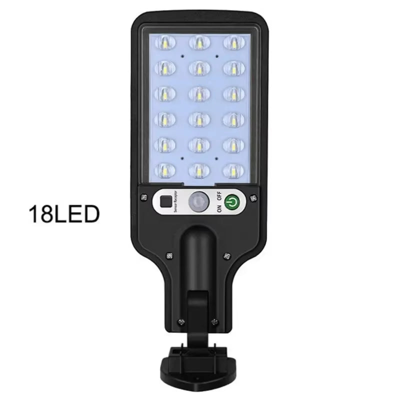 Solar Outdoor Led Courtyard Wall Lamp with 3 Mode Waterproof Motion Sensor Security Lighting Street Lights for Garden Patio Path