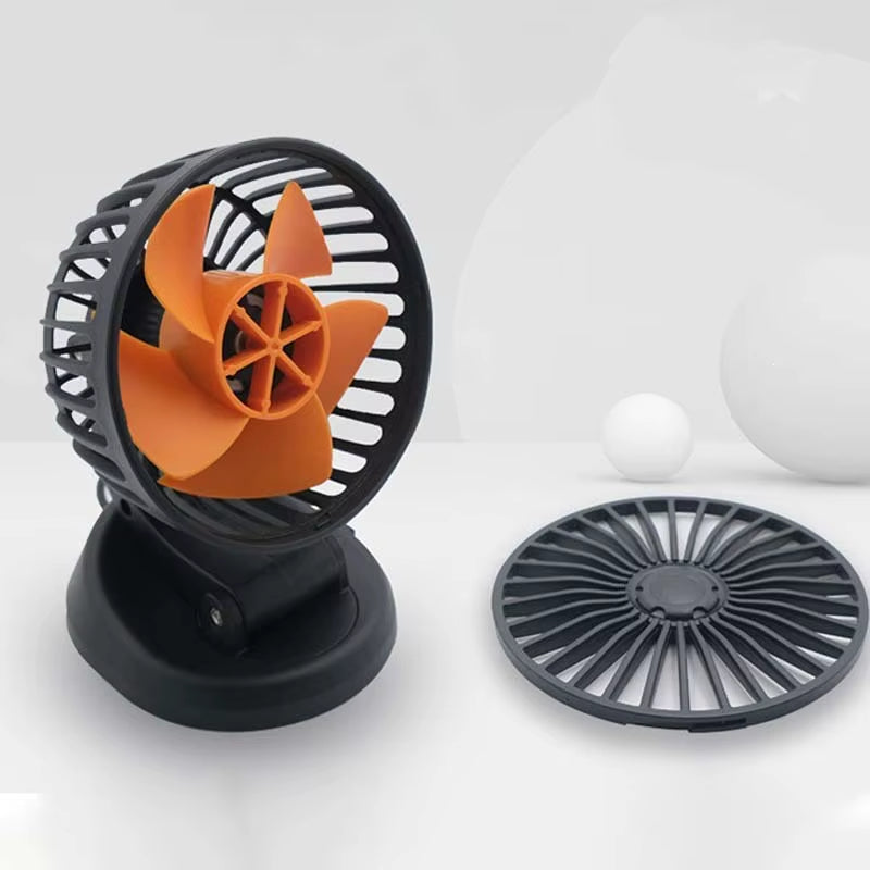 Car Fan Single Head Fan 360° Adjustable Cooling Fan Car Electrical Appliances with Cigarette Lighter Plug for Car Truck SUV RV