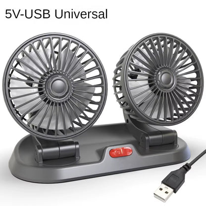 Car Fan Single Head Fan 360° Adjustable Cooling Fan Car Electrical Appliances with Cigarette Lighter Plug for Car Truck SUV RV