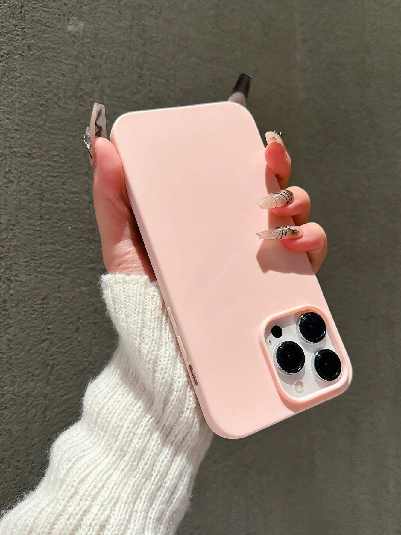 Apple Iphone 16 Iphone Simplistic Solid Color Matte Anti-Fall Mobile Phone Case
