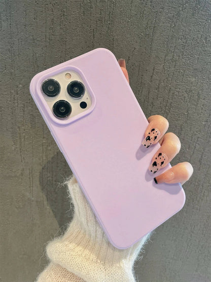 Apple Iphone 16 Iphone Simplistic Solid Color Matte Anti-Fall Mobile Phone Case